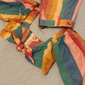 Billabong x Sincerely Jules rainbow wrap top